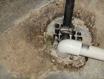 Filthy floor drain allowing cross contamination