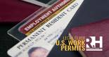 picture of work permit that was granted to an immigration because of his immigration lawyer