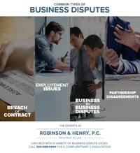 Picture of common types of business disputes